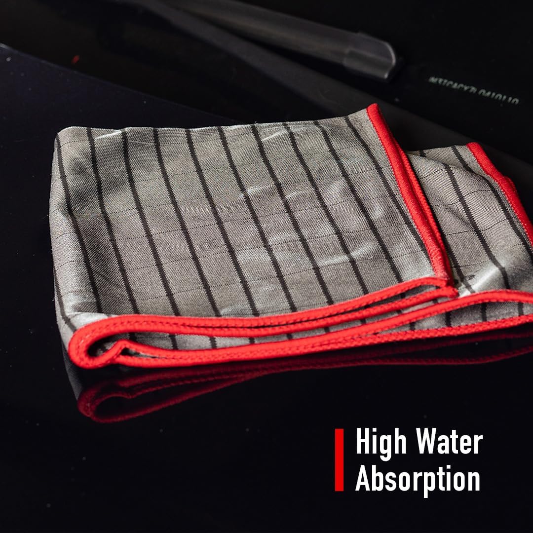 Carbon Fiber Towels (360GSM) 16”X16” - Ultra Durable, Premium Soft, Long-Lasting Towels, Perfect for Car Detailing