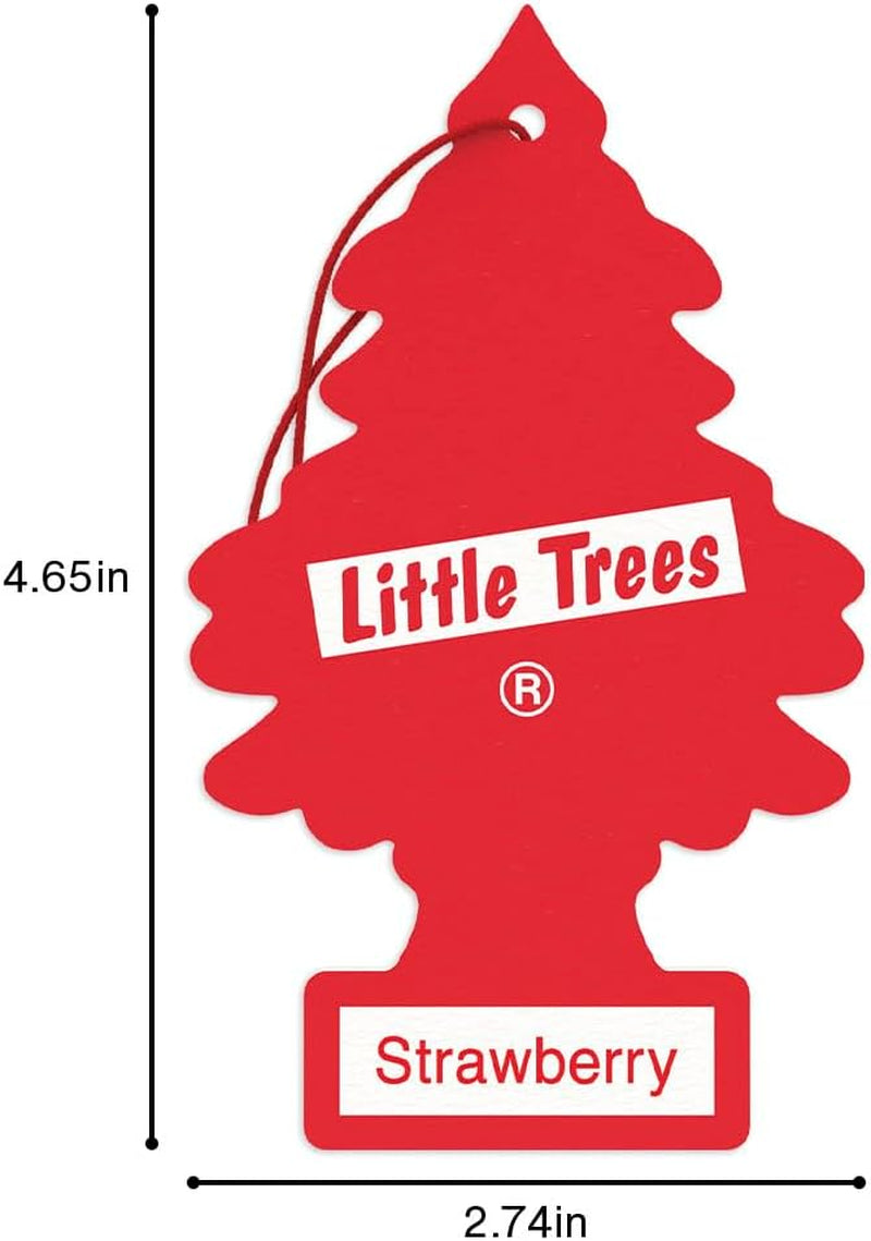 Air Fresheners Car Air Freshener. Hanging Tree Provides Long Lasting Scent for Auto or Home. Strawberry, 24 Air Fresheners