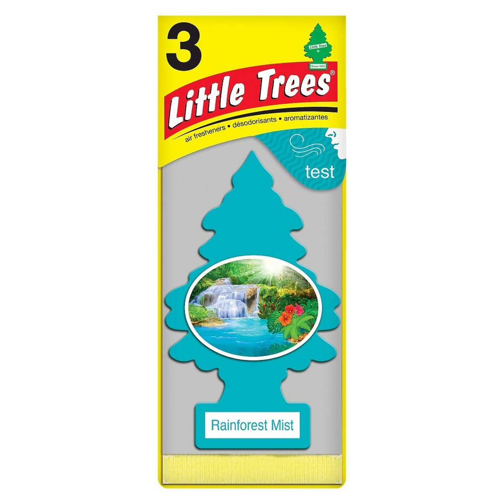 Car Air Freshener | Hanging Paper Tree for Home or Car | Rainforest Mist