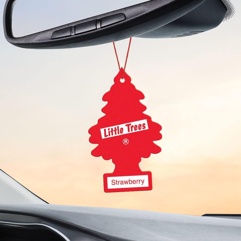 Air Fresheners Car Air Freshener. Hanging Tree Provides Long Lasting Scent for Auto or Home. Strawberry, 24 Air Fresheners